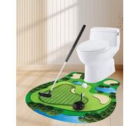 [Novelty decompression] Toilet golf set Toilet mini sports toys Portable leisure and entertainment parent-child interactive games Outdoor camping stress reliever