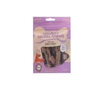 Novelty Dental Chews 175g - Brush Shaped - Made With Duck Meat - Helps Clean Teeth - Brush Shaped Chews - No Artificial Colours & Flavours - Suitable For All Dogs Over 4 Months (Pack Of 3)