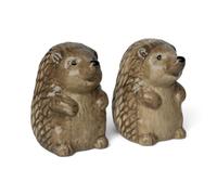 Novelty Dog and Animal Shaped Ceramic Salt & Pepper Shaker Set, Quirky Tableware or Home Decoration, Great Dog Lover Gift (Hedgehogs)