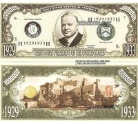 Novelty Dollar 31st President Herbert Hoover Dollar Bills X 2