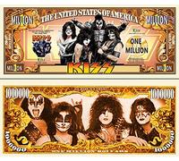 Novelty Dollar KISS Rock and Roll Band Hall of Fame Commemorative Million Dollar Bills x 2