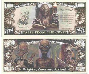 Novelty Dollar Tales From The Crypt Horror Television Series Million Dollar Bills x 2 American