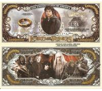 Novelty Dollar The Lord of the Rings Million Dollar Bills x 2 Frodo Baggins New