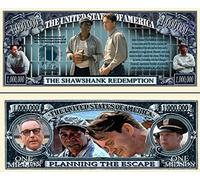 Novelty Dollar The Shawshank Redemption Prison Movie Million Dollar Bills x 2