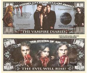 Novelty Dollar The Vampire Diaries The Evil Will Rise Million Dollar Bills x 2 Supernatural