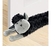 Novelty Door Draft Excluder Cushion Black Sheep Design - Door Wind Stopper And Noise, Light, Dust Blocker - Under Door Draught Excluder For Doors Animal Draft Excluder For Doors