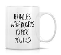 Novelty Drinking Cup - If Uncle's were Bogeys I'd Pick You Uncle 11 Oz Ceramic Coffee Mugs - Funny, Sarcasm, Humor, Sarcastic Inspirational Thank You Birthday Gifts for Him Brother Friend Coworker