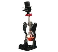 Novelty Drinking Water Bird Toy, Perpetual Motion Bobbing Duck, Educational Science Desk Toy for Home & Office Decor, Fun Prank & Gag Gift (Black)