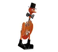 Novelty Drinking Water Bird Toy, Perpetual Motion Bobbing Duck, Educational Science Desk Toy for Home & Office Decor, Fun Prank & Gag Gift (Orange)