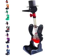 Novelty Drinking Water Bird Toy, Perpetually Motion Bobbing Glass Ducks, Creative Physics Stress Relief Ornament, Prank Non-Stop Glass Duck for Home Office Educational Science Desk Decor (Black)