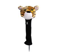 Novelty Driver Golf Club Cover - Tiger Shaped - Animal Plush Golf Club Cover With No.1 Tag, GolfPutter Covers For Driver & Fairway Woods, Golfer Accessory