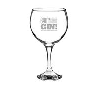 Novelty Engraved/Printed Large Spanish Gin Balloon Glass - Gym?! I Thought You Said Gin! - Engraved with Message
