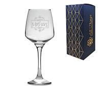 Novelty Engraved/Printed Tallo Wine Glass - Happy Mothers Day!! - Engraved
