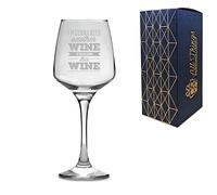 Novelty Engraved/Printed Tallo Wine Glass - I'm Going to Need Another Wine to wash Down This Wine - Engraved
