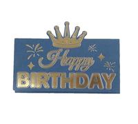 Novelty Envelope - Birthday Money Card, Silver Envelope | 18 x 16 cm, Foldable, Greeting Envelope, Creative Birthday Money Box for Teenagers, Adults, Men, Women, A, blue, Se référer au descriptif
