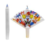Novelty Fan Birthday Candle, Creative Surprise Candle in Fan Shape, Surprise Birthday Candle, Fan Wishing Candle Birthday Candles for Cake, Funny Cake Topper Candle Trick Candles for Party