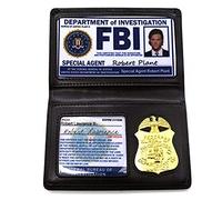 Novelty FBI Badge Roleplay Props FBI Card Holder Leather Wallet Police Badge Special Undercover Agent ID Holder Halloween Party Accessory Gift
