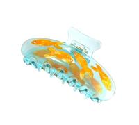 Novelty Fish Bowl Hair Clip | Acetate Cute Fish Fashion Hair Claw,Styling Barrette Tool, Securing Crab Clamps, Modern Design For Ponytails Short Haircuts