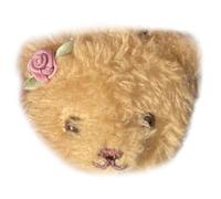 Novelty Flat Clip Bear Creative Hairpin 2000s Balletcore Bunches Ornament Lovely Furry Animal Fun Ornament