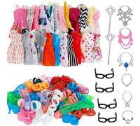 Novelty Funny Toy 32 Piece Doll Accessories Set for 30 Cm Le Clothing and Shoes for Children (One Size)