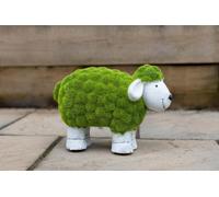 Novelty Garden Ornament Stone Grass Sheep Resin Statue Animal Lamb Decor Outdoor