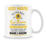 Novelty Gift for Dad - Taxi Driver Spider Hunter Generous Bank - Personalised Mug