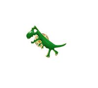 Novelty Green Dinosaur Enamel Cute Brooch for Women Men Cartoon Animal Lapel Pins Funny Kawaii Brooches Shirt Clothing Bag Backpacks Jackets Hat Pin Badge Accessory DIY Jewelry Gift