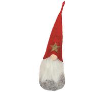 Novelty Grey Body & Red Hat Christmas Mini Gonk Door Stop Xmas Decoration Gift 23cm