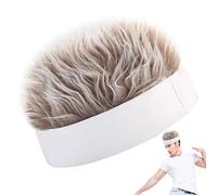 Novelty Hair Visor Cap, Soft Hats Wig with Offset False Hair, Adjustable Men's Hair Wig Hat for Christmas, Wonderful Gift Birthday, , Thanksgiving and Easter