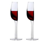 Novelty Half Wine Glass, 2 Pieces 140ml Half a Glass of Wine Glasses, Clear Red Wine Glasses, Long Stem Goblet Wine Glasses Champagne Glasses, Juice Cocktail Wine Drinking Goblet for Bar Home Party