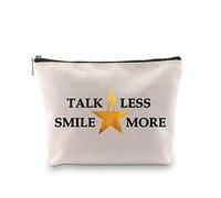 Novelty Hamilton Musical Gift My Thoughts Have Been Replaced by Hamilton Lyrics Talk Less Smile More Cosmetic Bag (Talk Less Smile More EU)
