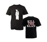 Novelty Hanging Cult Member T-Shirt, Funny Kill The Klan Anti Racism Protest Graphic Shirt, Gift Unisex Tee Top (Black, L)