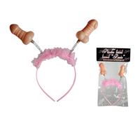 Novelty Headband with Pink & Natural Design