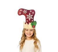 Novelty Headwear Children’S Snowflake Christmas Sock Hat Accessories | Snowflake Print, Child Size, Cotton Blend Feel, Party Prop, Festive Headwear, Winter Celebration