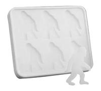 Novelty Ice Cube Trays, Sasquatch Shape Silicone Ice Cube Molds, Funny Popsicle Molds for Halloween Party Drinks, Easy Release & Dishwasher Safe, Silicone