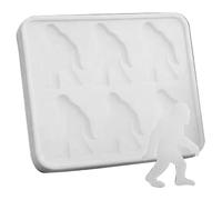 Novelty Ice Cube Trays, Sasquatch Shape Silicone Ice Cube Molds, Funny Popsicle Molds for Halloween Party Drinks, Easy Release & Dishwasher Safe
