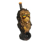 Novelty Iron Lion Zion Hand Pipe Rasta Lion Smoking Accessory