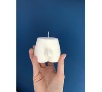 Novelty Joke Present Gay Interest Man Bum Buttocks Male Torso Body Bottom Candle (Lime Basil Mandarin)