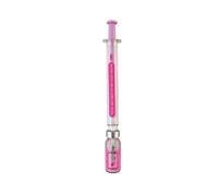 Novelty Joke Syringe Pen Covid Vaccine Gel Pen Xmas Gift Prank Stocking Office Nurse Nursing Hospital Doctor Writing Student Study (Pink)