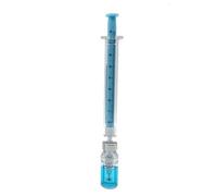 Novelty Joke Syringe Pen Covid Vaccine Gel Pen Xmas Gift Prank Stocking Office Nurse Nursing Hospital Doctor Writing Student Study (Blue)