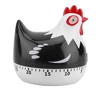 Novelty Kitchen Timer,Lovely Chicken Cartoon Kitchen Cooking Timers,Reminder Tool Countdown Timer for Cooking Baking,Timer Goes Up to Sixty Minutes(Black)