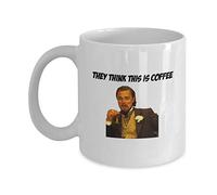 Novelty Leonardo Dicaprio They Think This is Coffee Funny Gift Slogan Mug SK406