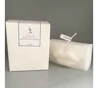Novelty Lip Shaped Candle Soy Blend Wax Funny Gift Candle for Desk Decor Valentine's Day Gift Creative Home Decoration 11.8x4.5x6.5cm 215g