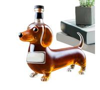 Novelty Liquor Decanter - Creative Whiskey Dispenser, Dog Flask Decor | Handmade Glass Booze Storage Piece, Safe Alcohol Display Set for Men Friends Husband Birthday Animal Wine Fan Boyfriend