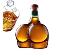 Novelty Liquor Decanter - Funny Butt Shape for Entertainment | Transparent Glass Carafe with Smooth Cut Base, Wine Container for Men, Creative Spirit Dispenser for Bar Apartment