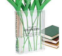 Novelty Literature Planter - 15x4x20cm Dimensions, Decorative Botanical Display, Modern Ornament | Apartment Studio Library Study Classroom Cafe Restaurant Bookstore Hotel Lobby Wedding Gal