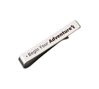 Novelty Mens Tie Clip for Wedding Graduation Gift for Him Son Grandson Birthday Christmas Gift Tie Clips for Dentist Pilot, S, Non-Precious Metal, No Gemstone