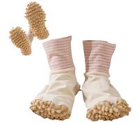 Novelty Microfiber Floor Cleaning Slipper Socks Non-slip Mop Shoe Socks MultifunctionalFloor Mop Socks That Can Sweep the Floor Soft Stain Removal and Water Absorption Strong Massage Slipper Socks, 2