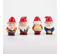 Novelty Mini Gnomes Plant Pot Naughty Garden Ornament Set Rude Gift