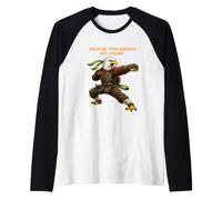 Novelty, Motivational, Karate Warrior. Raglan Baseball Tee